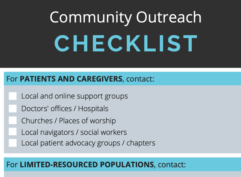 Community Outreach Checklist